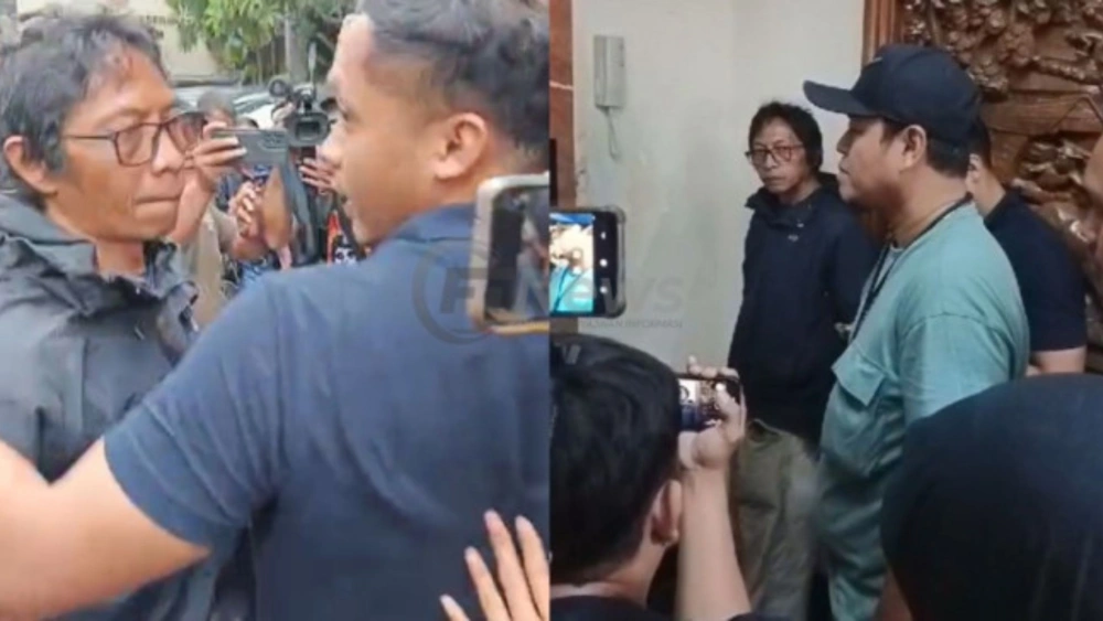 Nanang Gimbal, pembunuh Sandy Permana saat ditangkap polisi. [ftnews-selvianus kopong basar]